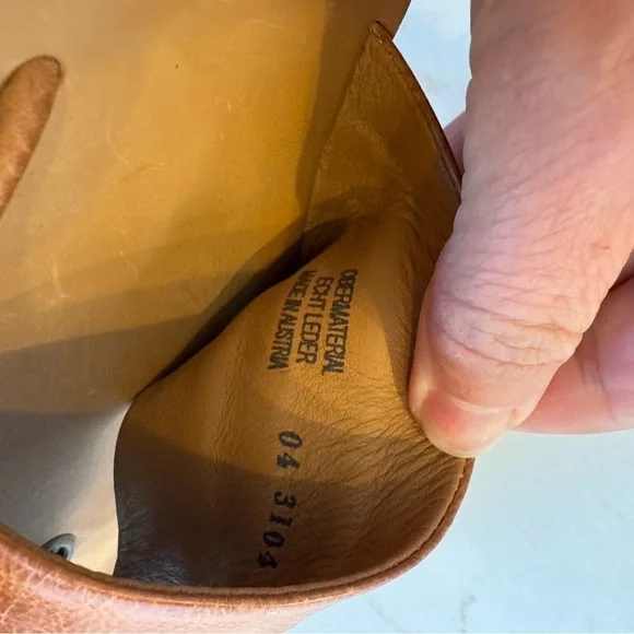 Paul Green Brown Leather Sandals Slides made in Austria AU4/US 6 - Picture 5 of 10